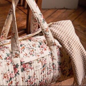 Sezane RARE vintage flowers bowling bag